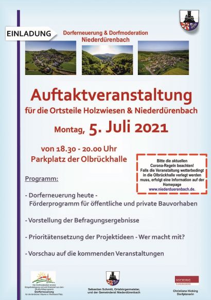 Auftaktveranstaltung für die Ortsteile Holzwiesen & Niederdürenbach